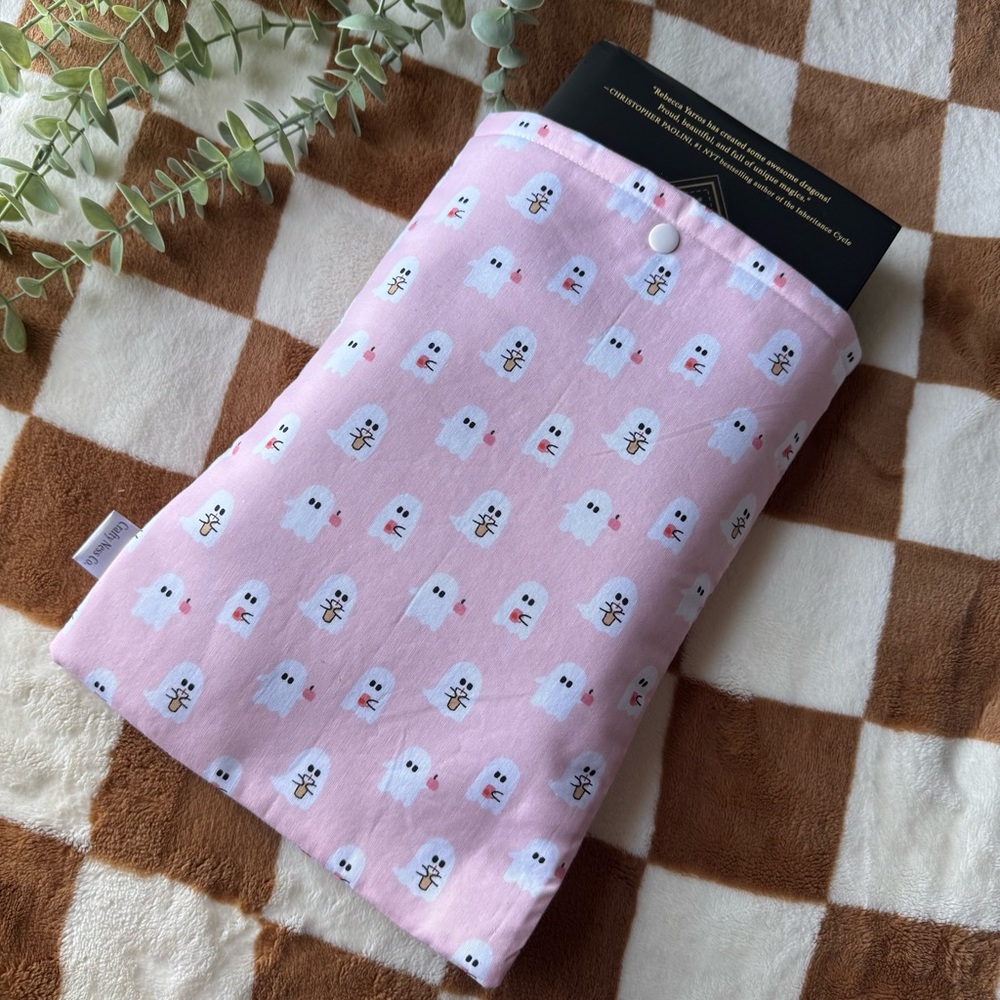 HANDMADE Ghost Iced Coffee Book Sleeve - Picture 2 of 2